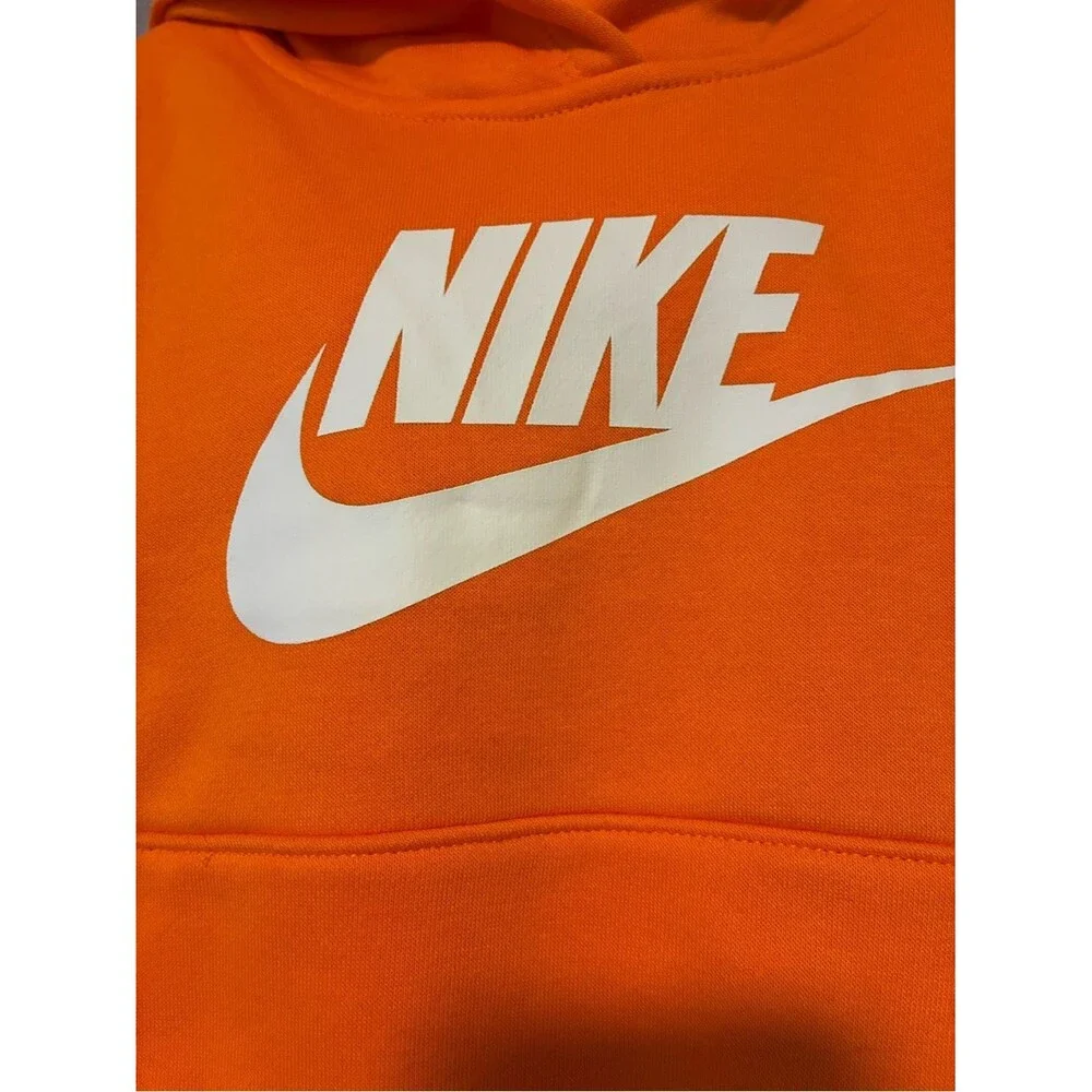 Club Fleece Sportswear Pullover Hoodie orange, size 4 new